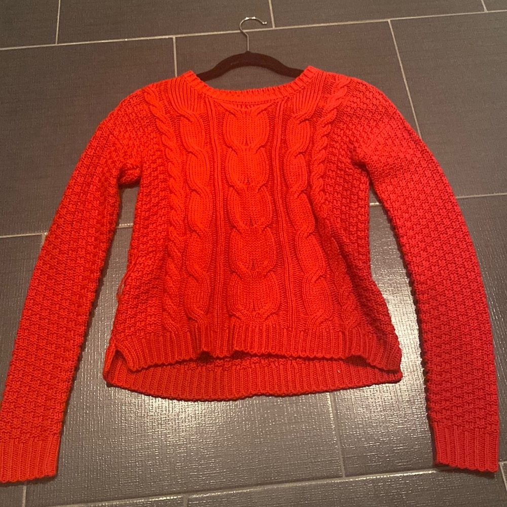 red sweater!